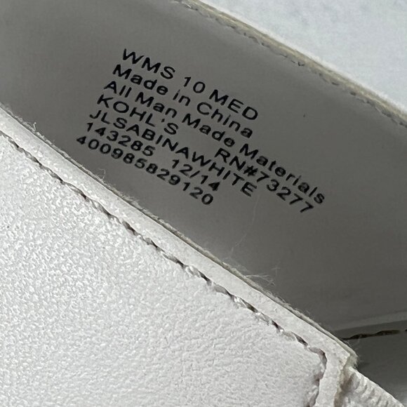 Jennifer Lopez White Open-Toe Wedge Sandals w/ Braided Platform Womens Sz 10 - Picture 3 of 16